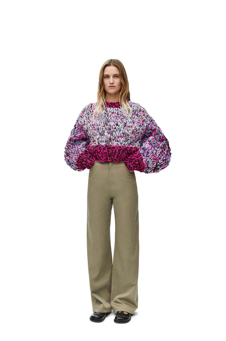 Loewe Sweater Woman Color Pink In Multicolor
