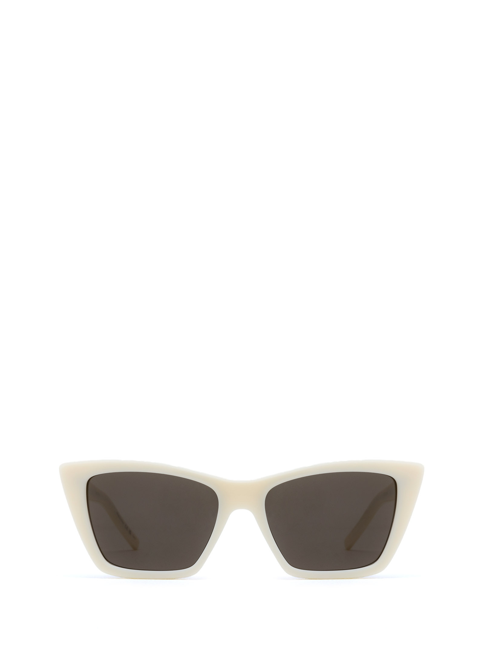 Saint Laurent Womens White Sl 276 Mica Cat Eye Acetate Sunglasses In Brown