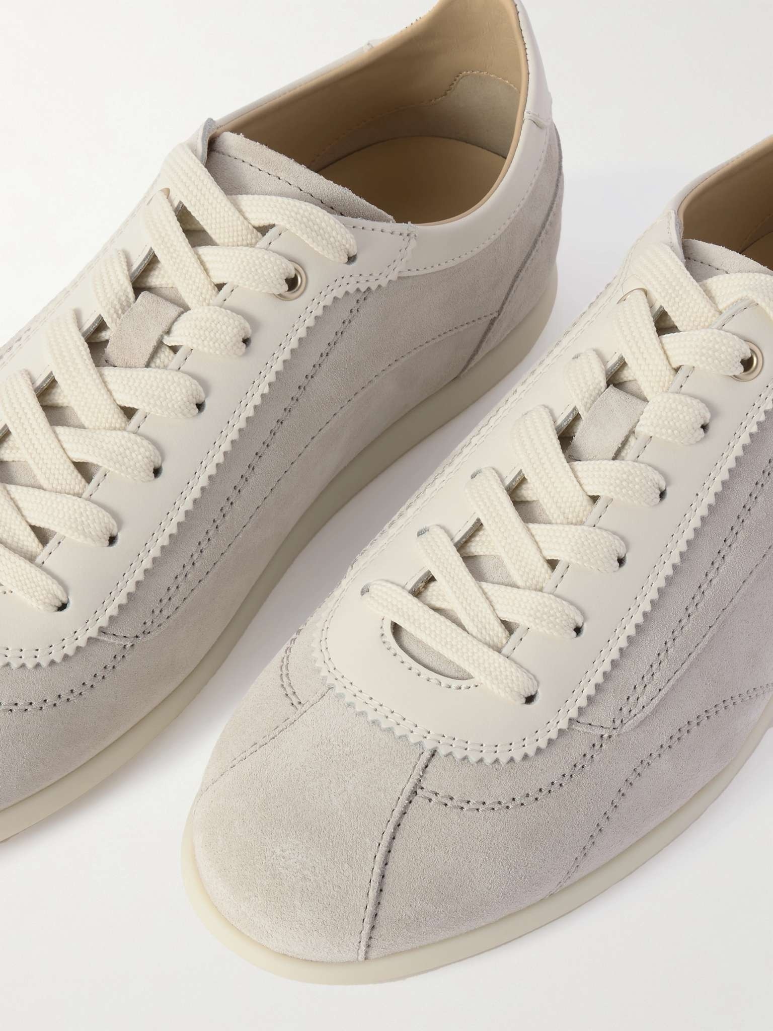 Brunello Cucinelli Lace Up Sneakers In Gold