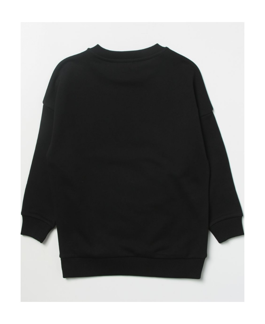 BALMAIN LOGO-PRINT COTTON SWEATSHIRT