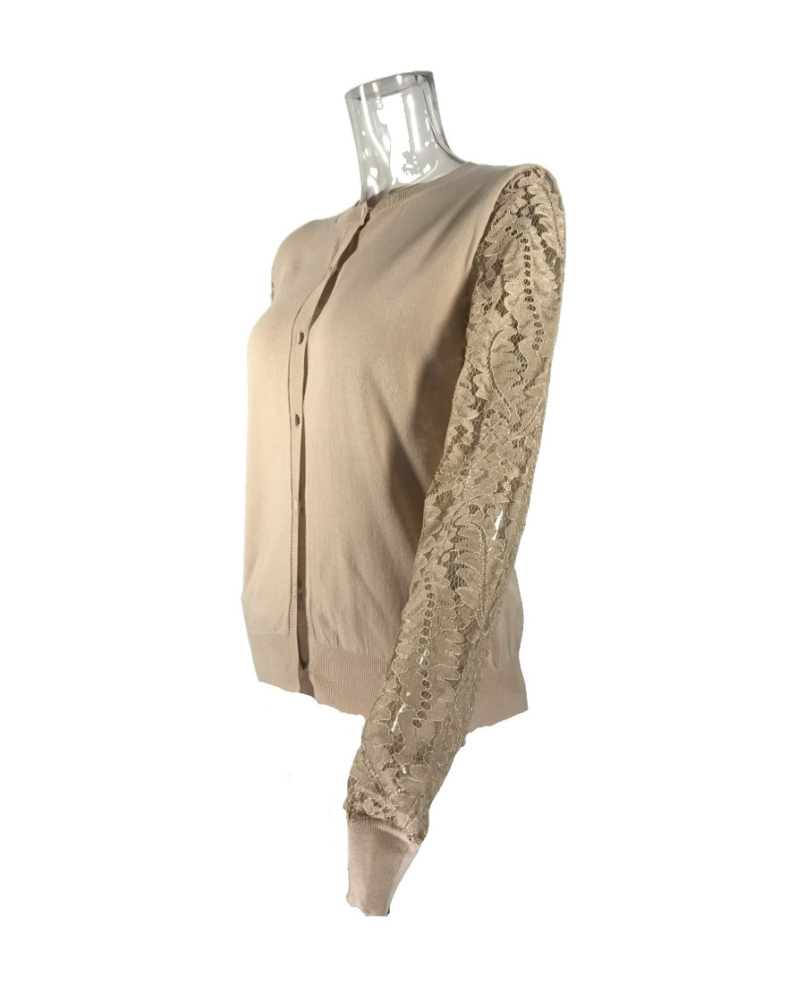 Max Mara Logo Long-sleeved Sweater In Nude