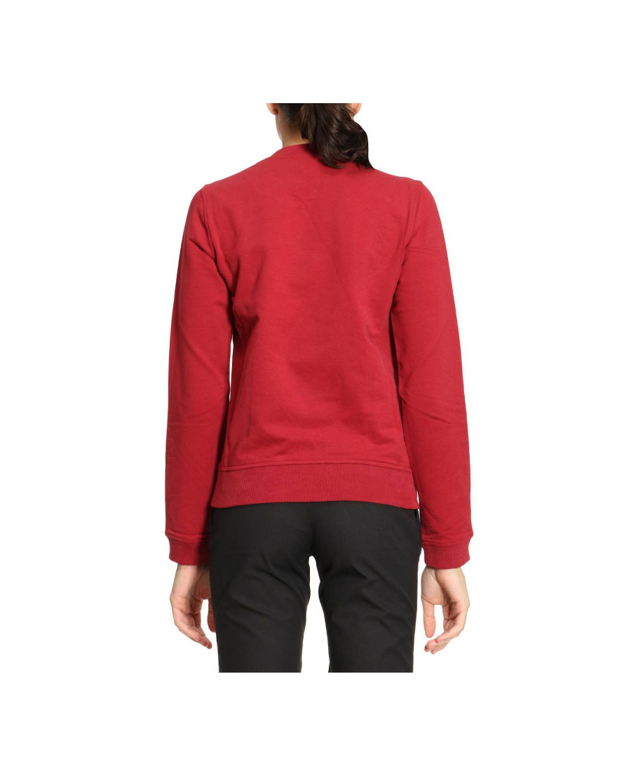 Moschino Logo Printed Sweater In Red