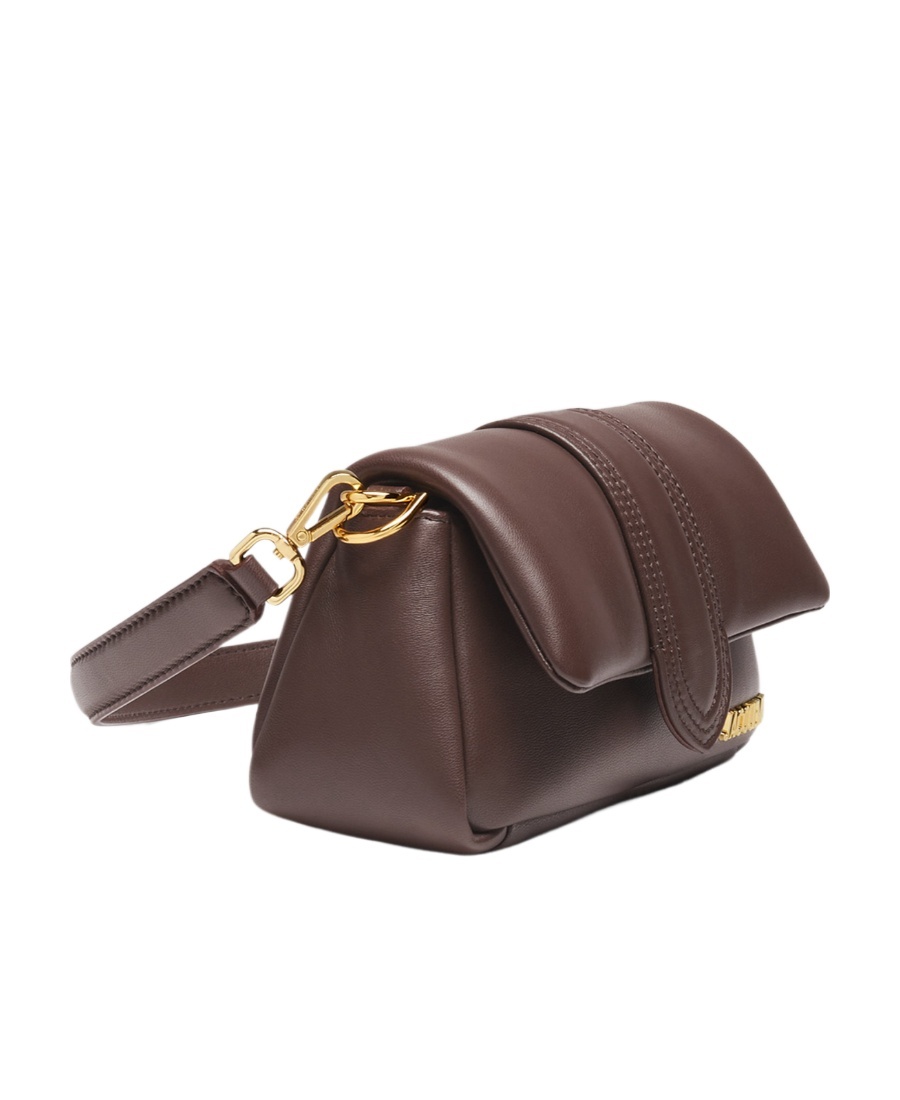 Jacquemus Le Petit Bambinou Bag Woman Brown In Leather In Brown