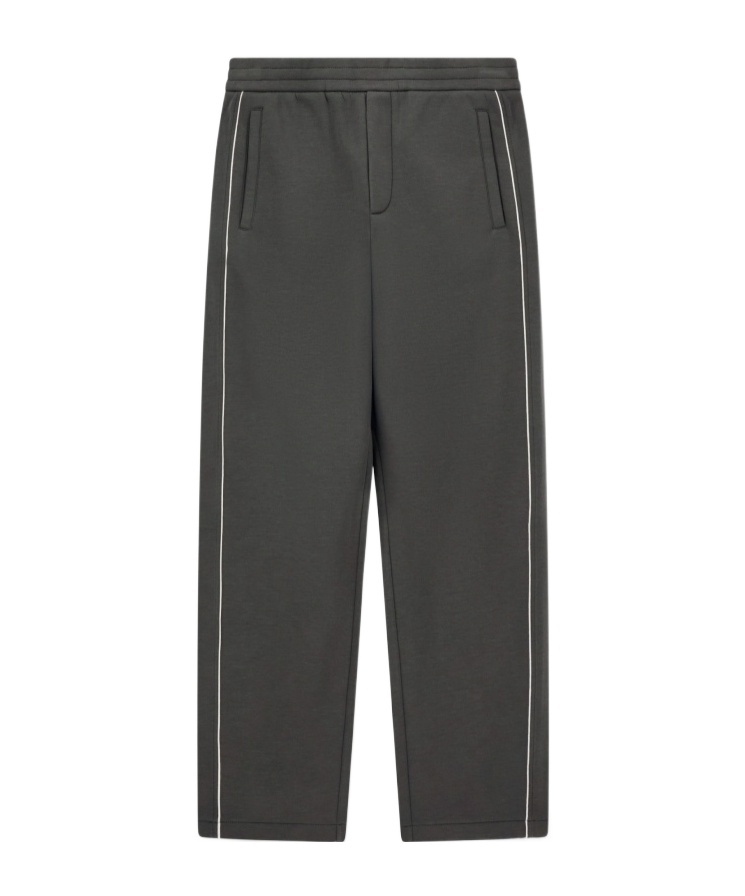 Emporio Armani Straight-leg Casual Pants In Gray