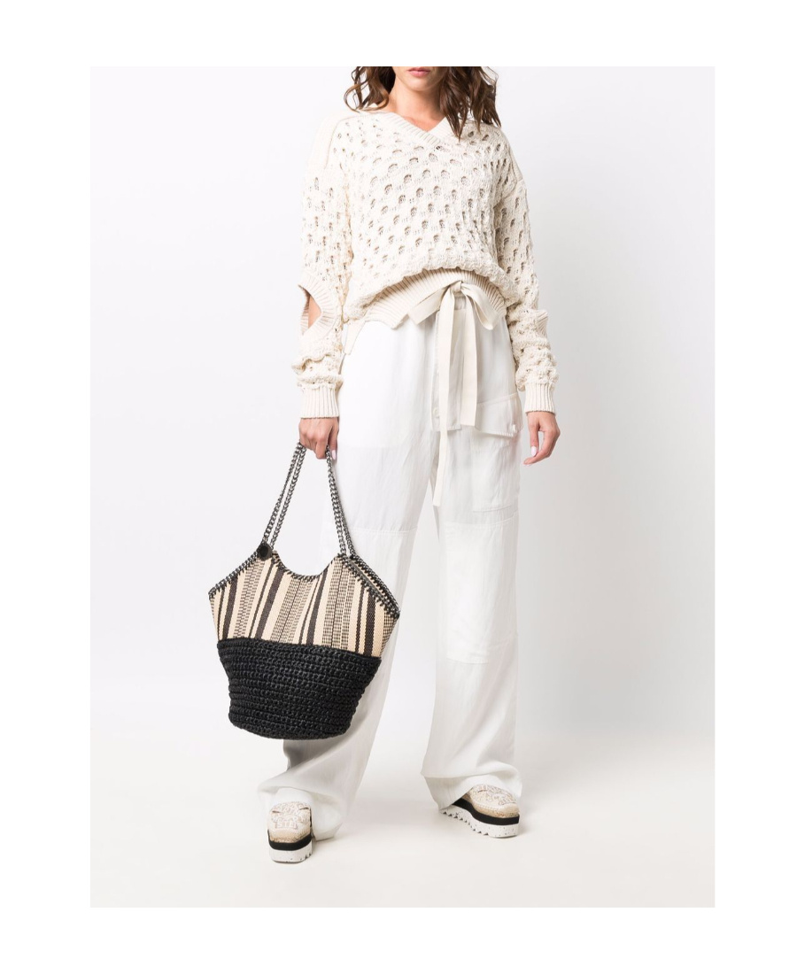 Stella Mccartney Drawstring Casual Trousers In White