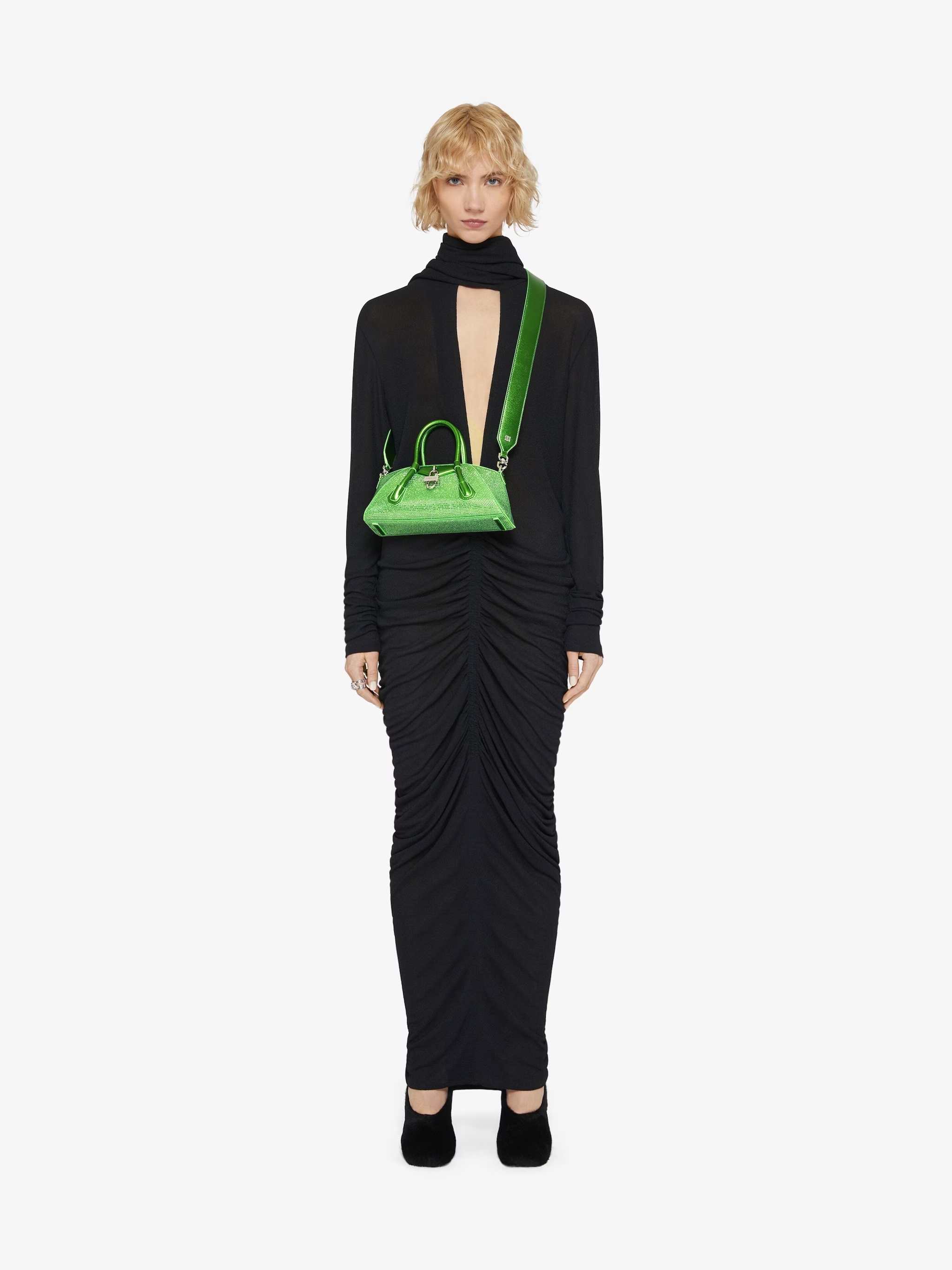 GIVENCHY GIVENCHY ANTIGONA EMBELLISHED MINI TOP HANDLE BAG