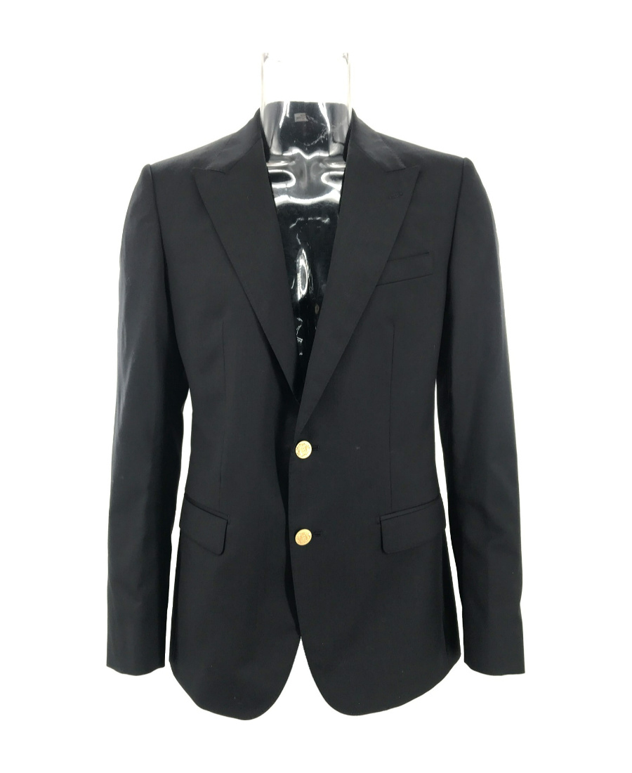 Dolce & Gabbana Long Sleeved Suit Jacket In Black