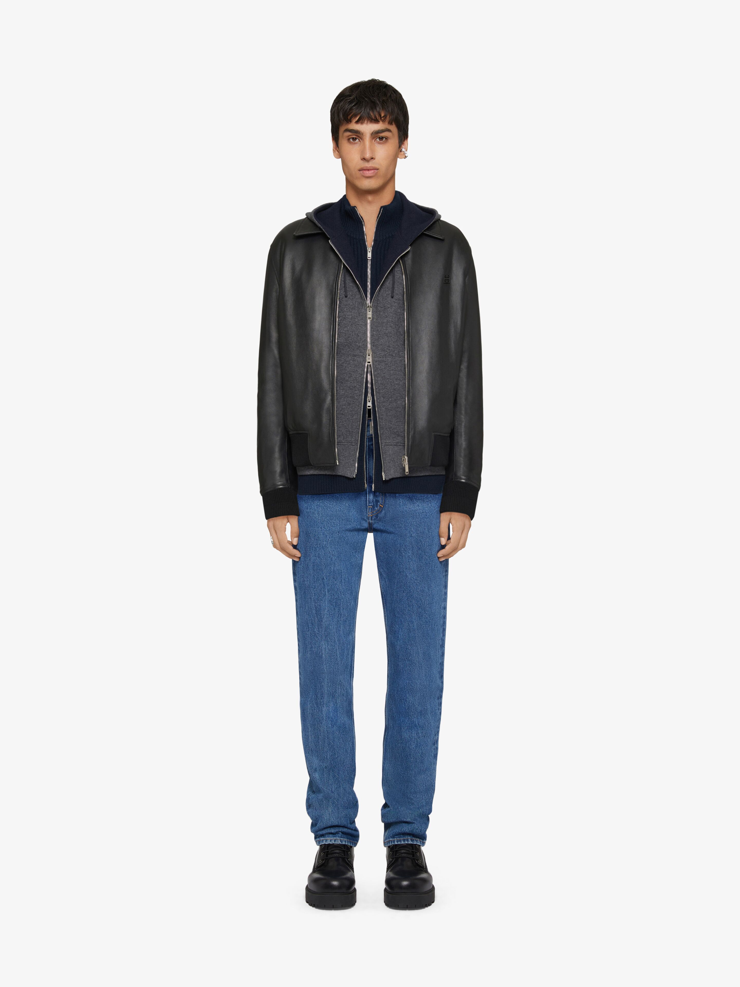 Givenchy Logo-plaque Slim-fit Jeans In Blue