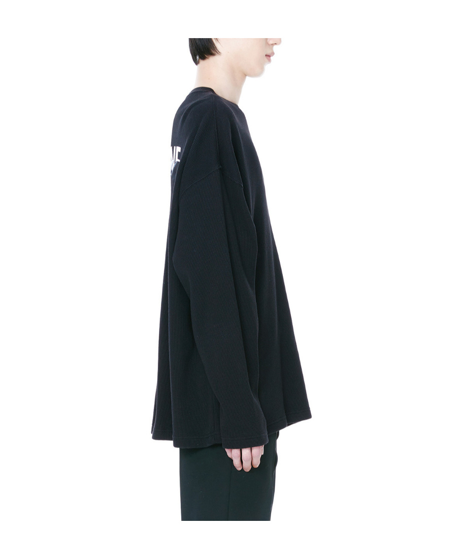 We11 Done Round Neck Hoodie In Black