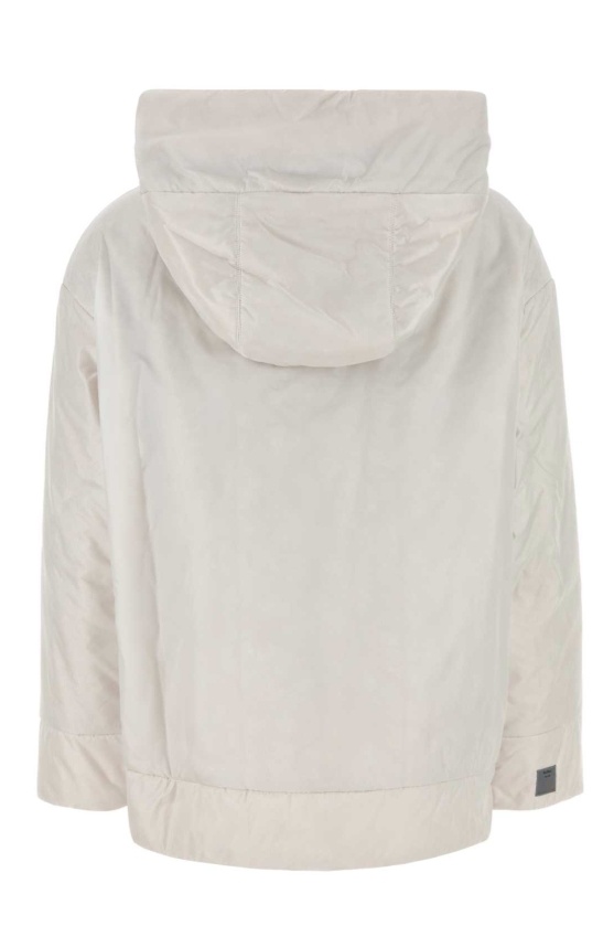Max Mara The Cube Daria Zip-up Hooded Jacket In Gray