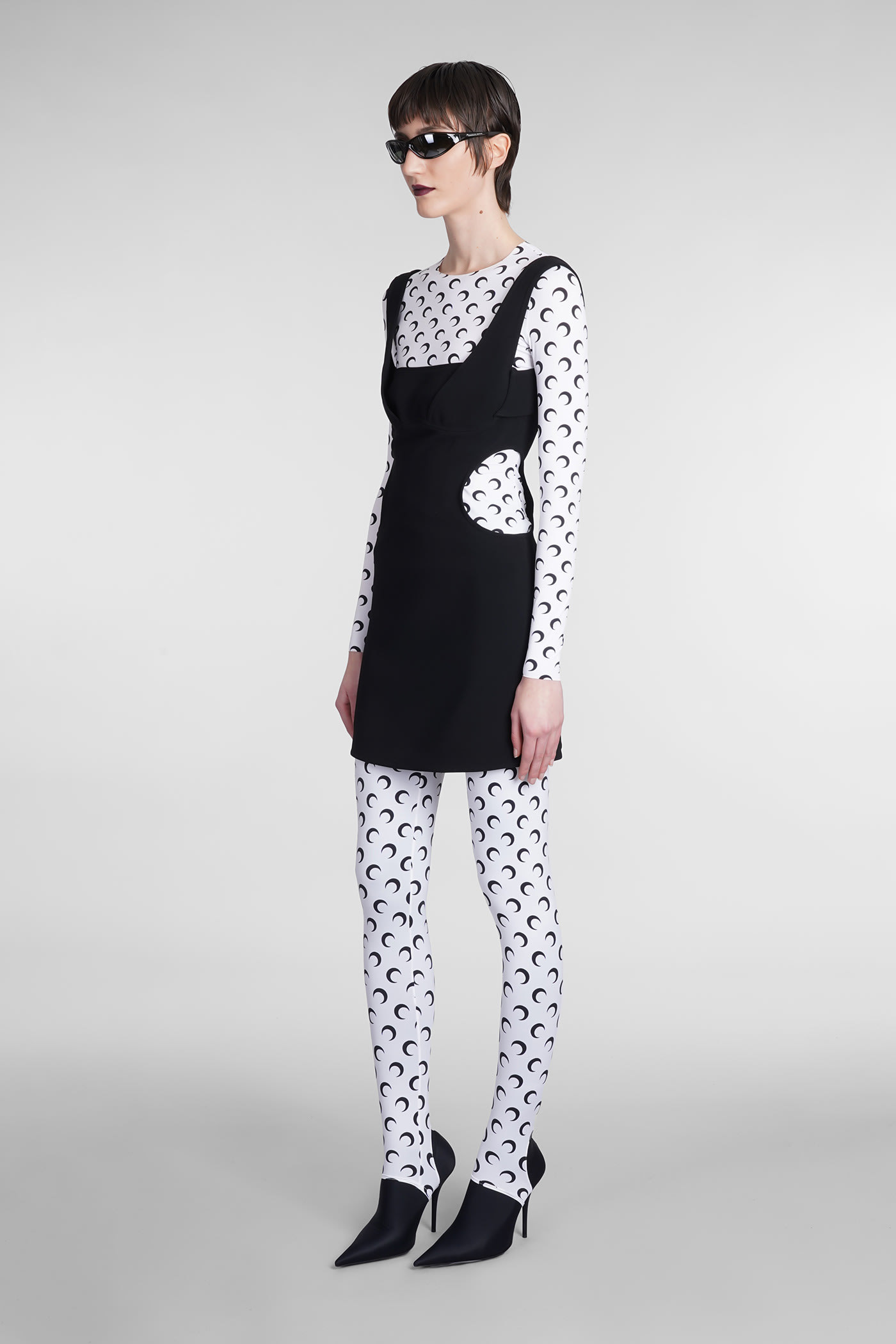Marine Serre Dresses In Black