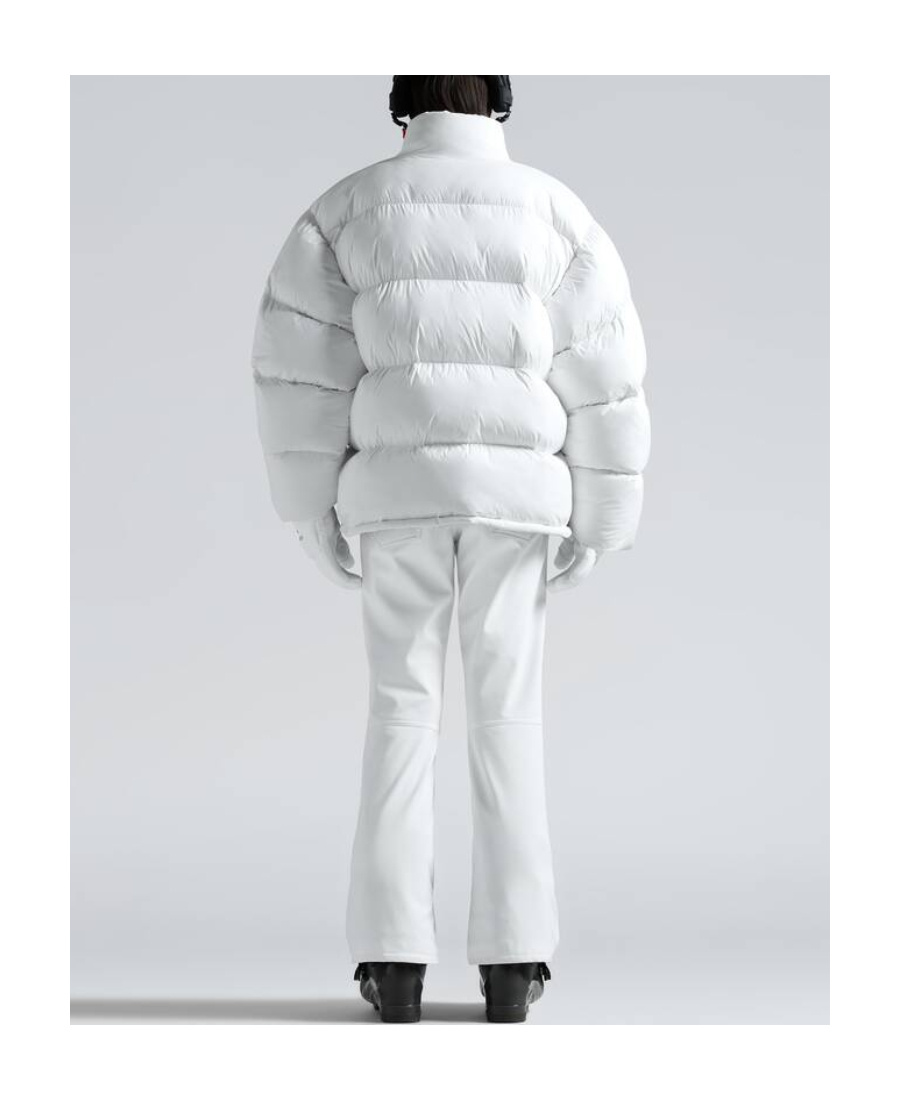 Balenciaga Logo-print Press-stud Flared Trousers In White