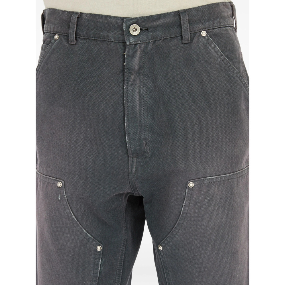 Maison Margiela Denim Shorts With Belt Loops In Gray