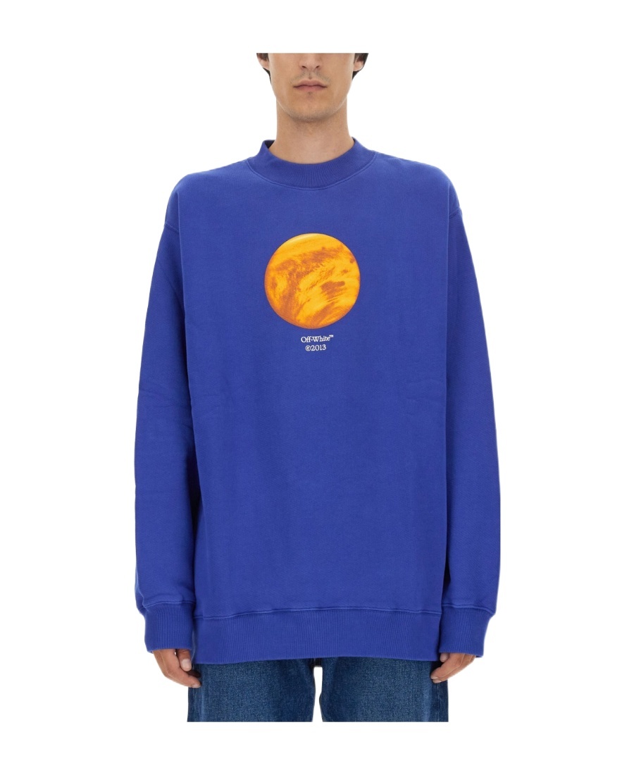 Off-white Sweatshirt With Venus Print Extra In Blue
