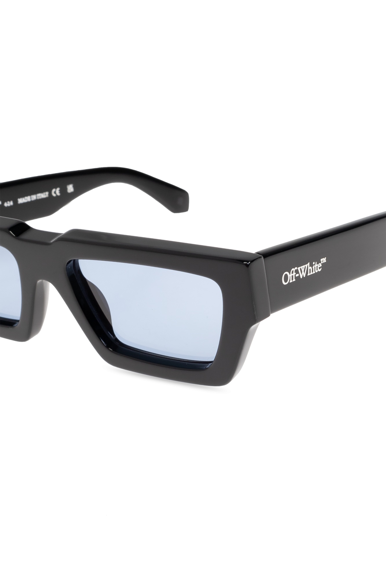 Off-white Manchester Rectangular-frame Sunglasses In Blue