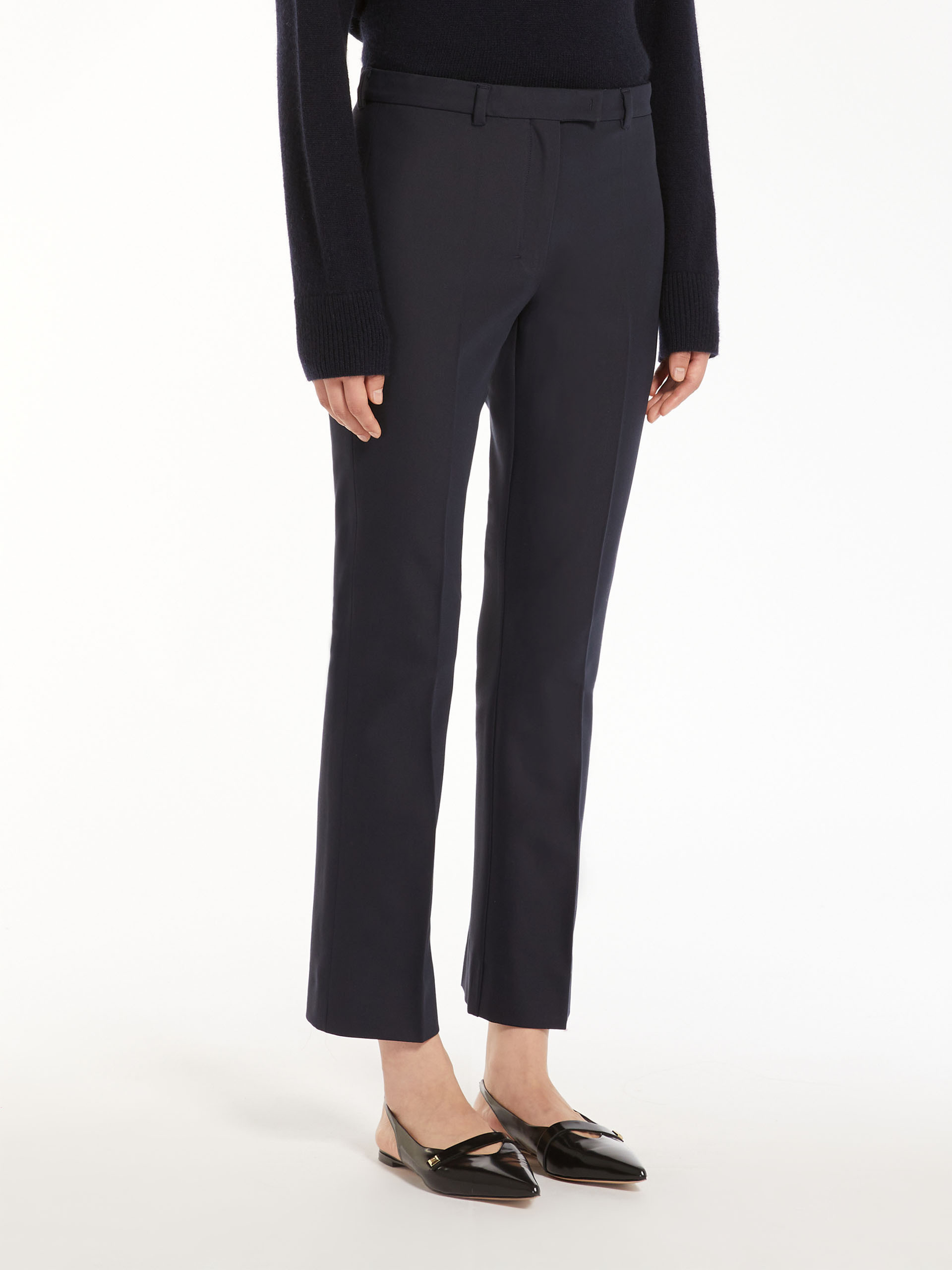 Max Mara Belt-loop Casual Pants In Black