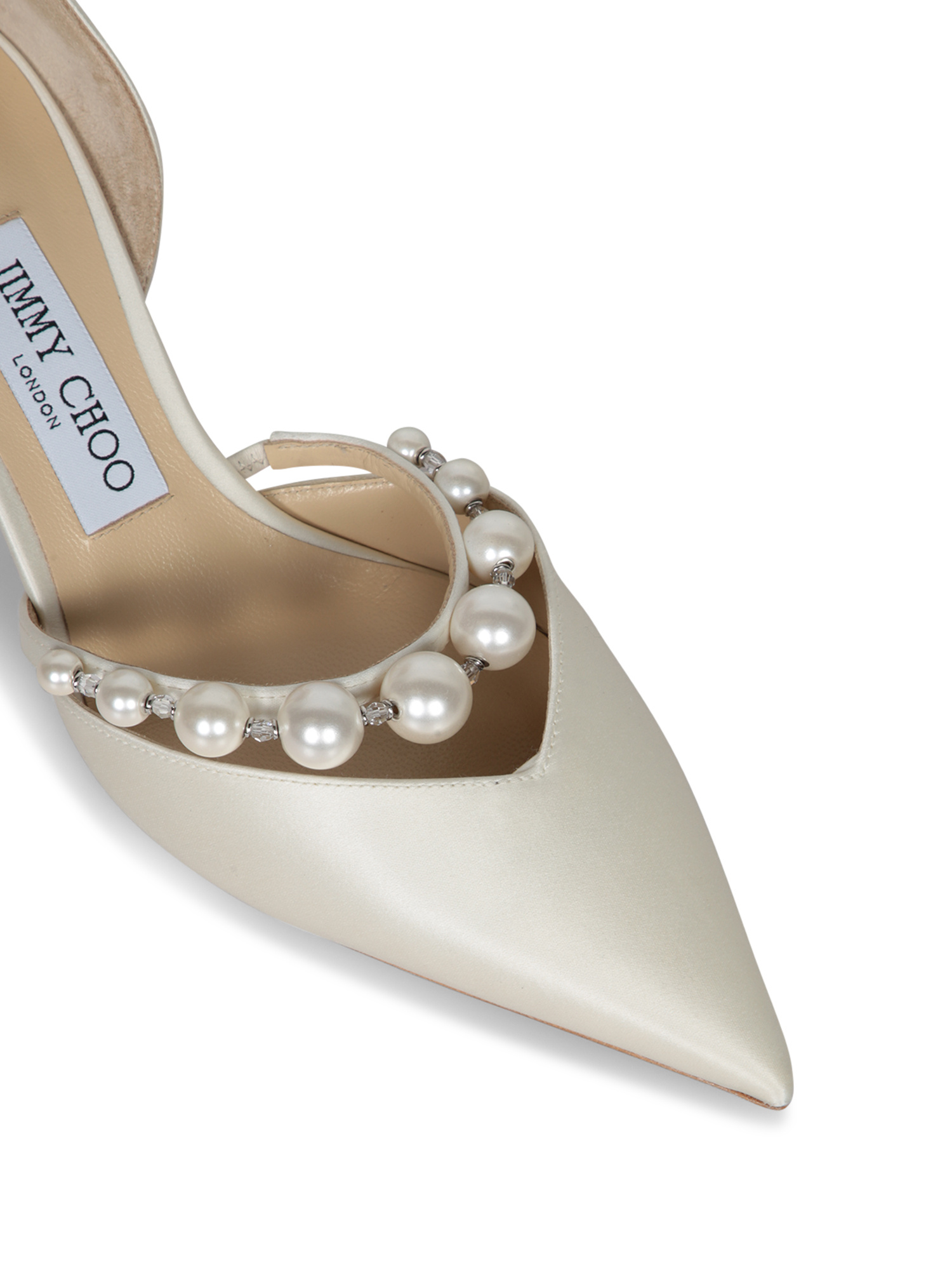 Jimmy Choo Pointed Stilettos In White
