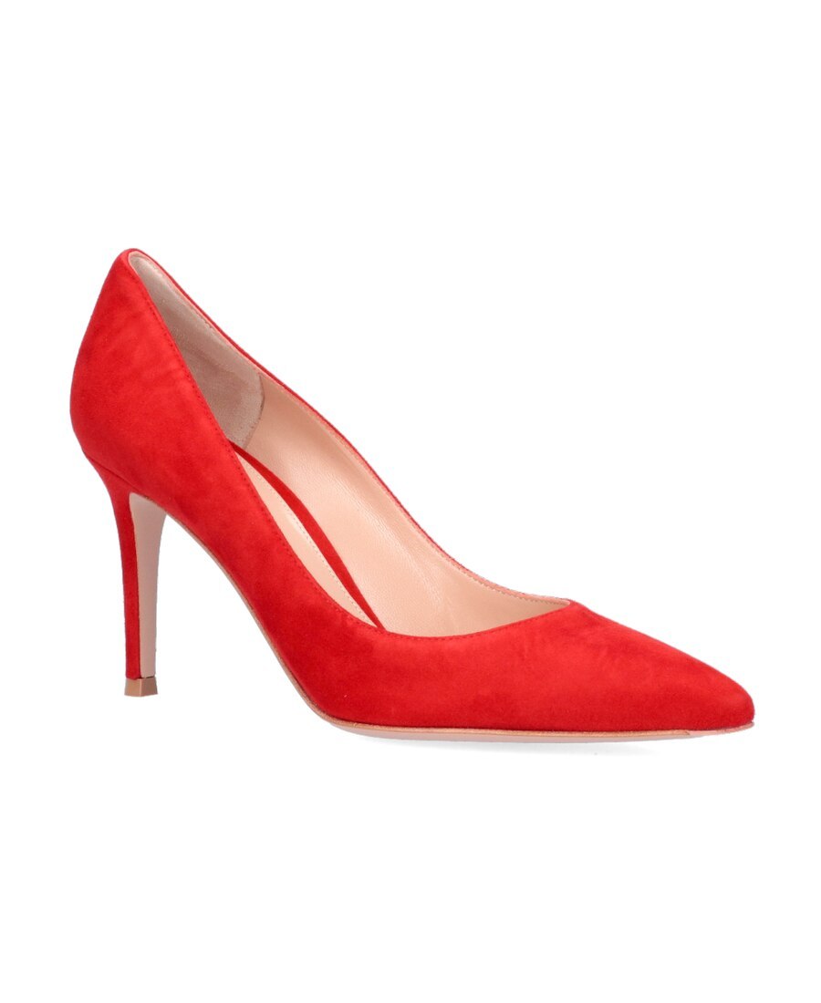 Gianvito Rossi Gianvito 85 Suede Pumps Shoes In Red