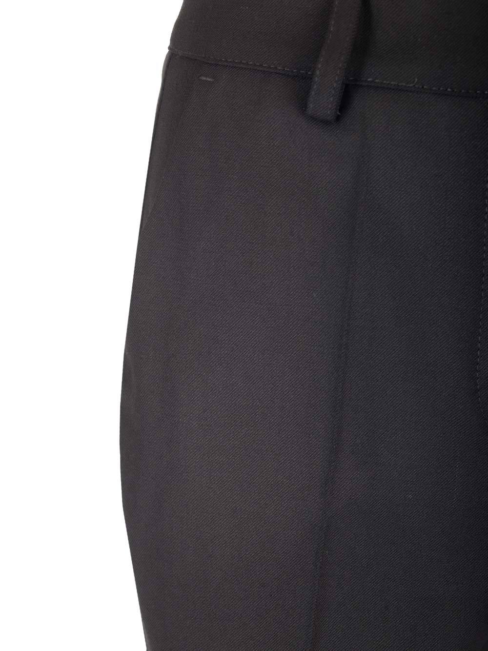 P.a.r.o.s.h Blue Pants With Wide Leg And Elastic Rear Waist In Tech Fabric Woman In Black