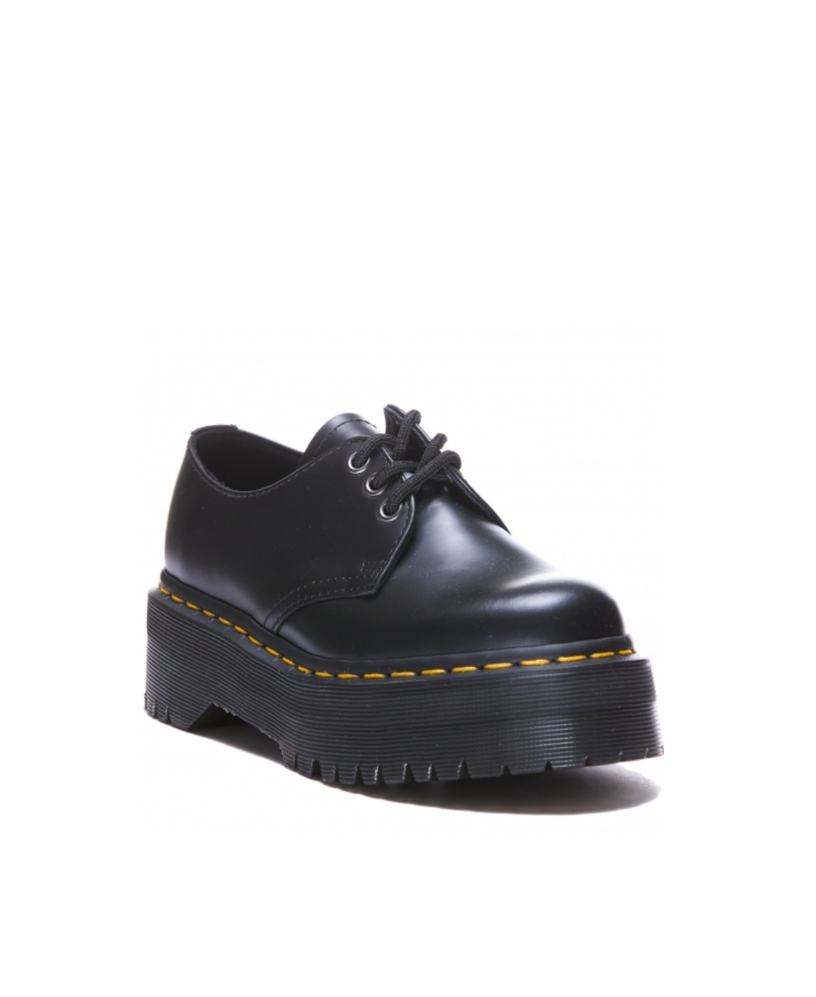 Dr. Martens' 1461 Quad Platform Lace-up Shoes In Black