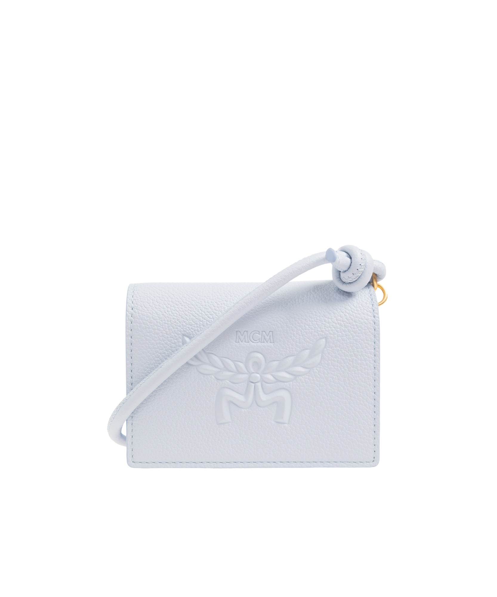 Mcm Logo Wallet In Gray