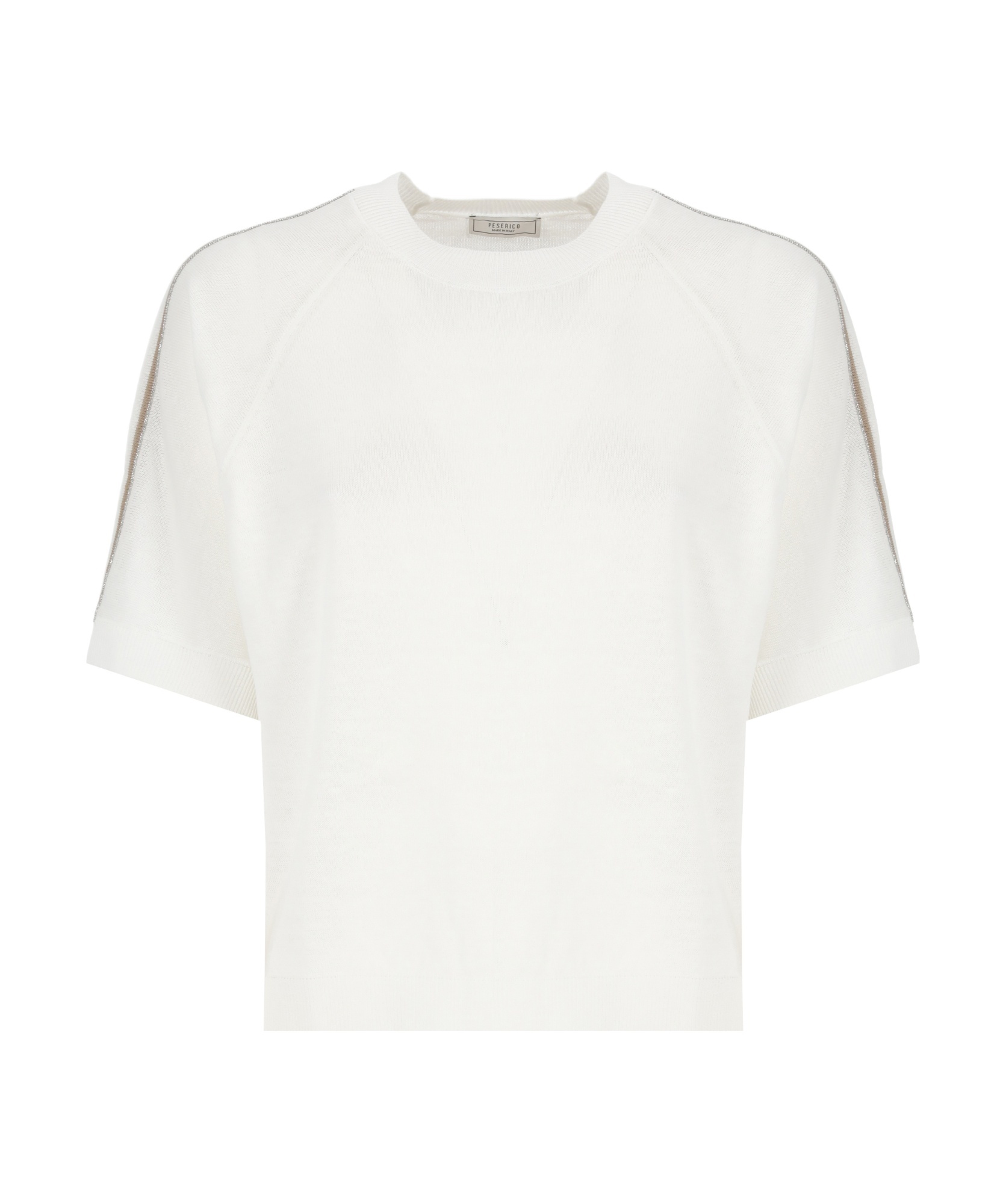Peserico White Linen And Cotton Sweater
