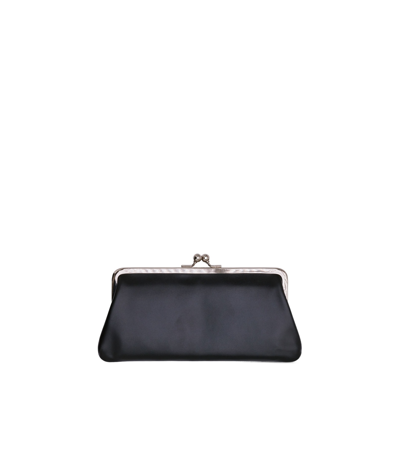 Comme Des Garçons Kiss-clasp Purse In Black