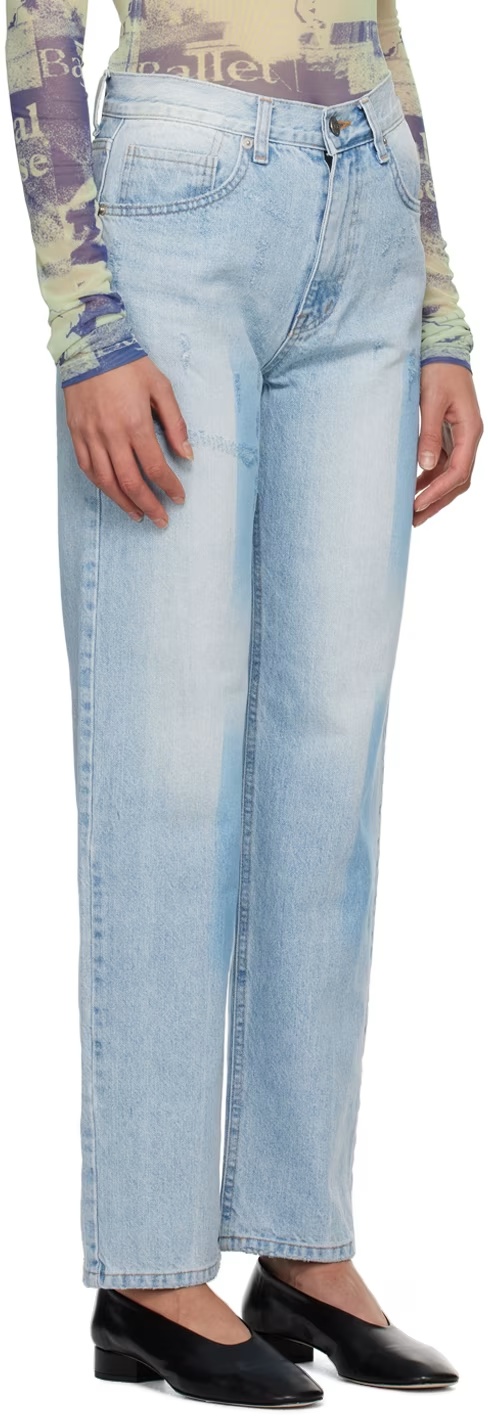 Open Yy Shaded Jeans In Blue