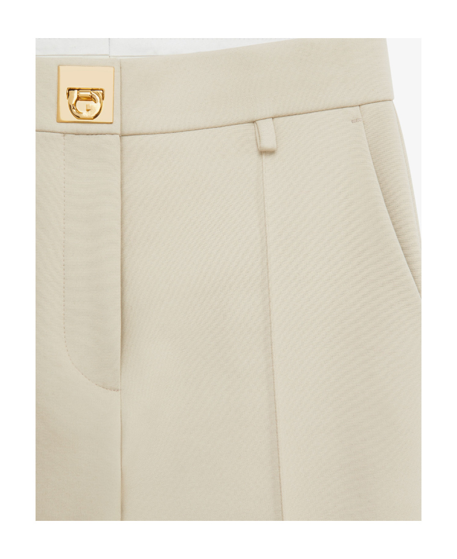 Givenchy Fuseau Gold-tone Detailed Trousers In Nude