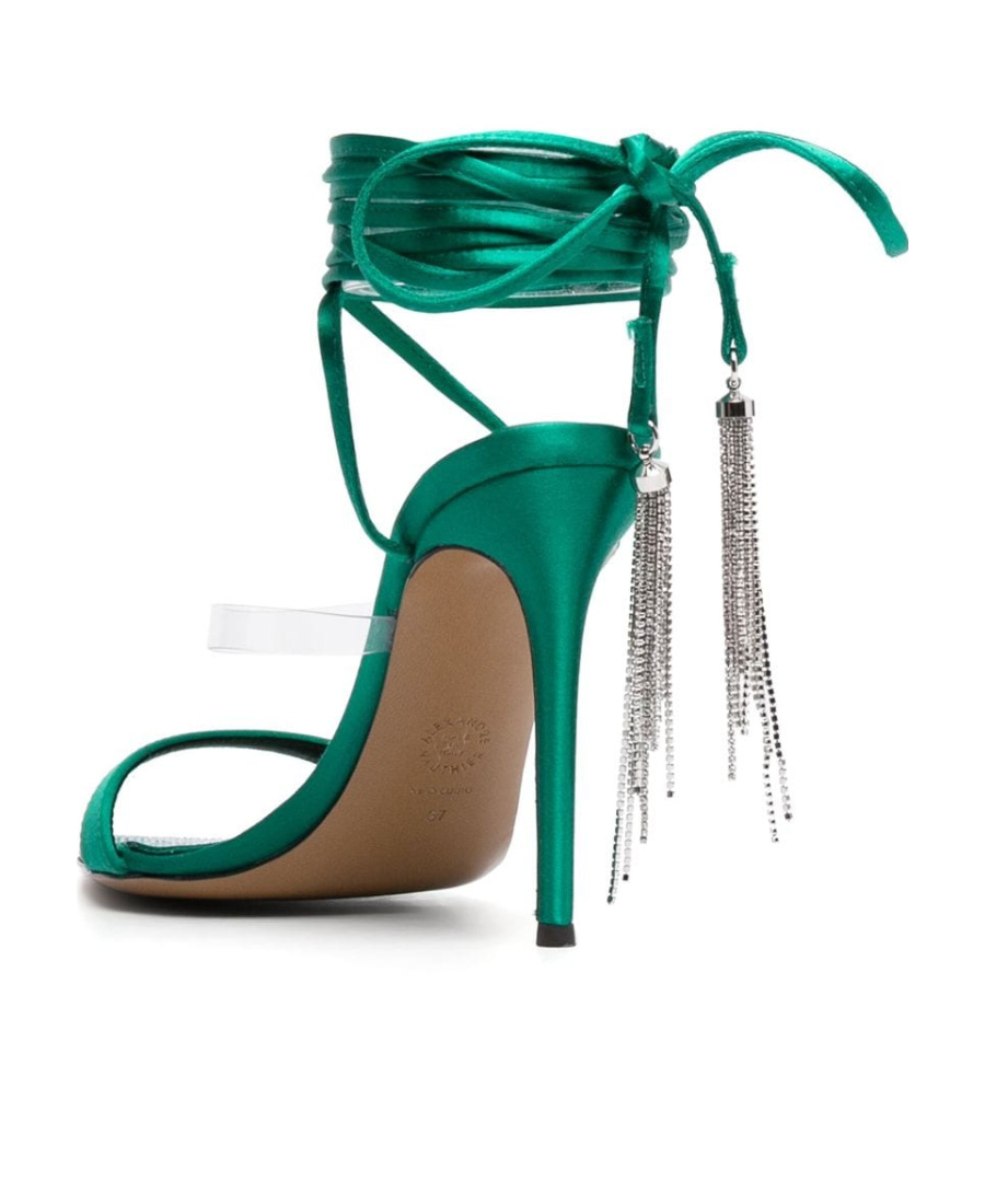 Alexandre Vauthier Pointed High-heeled Sandals In Green