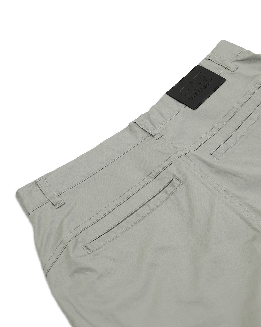 Ea7 Straight Casual Pants In Gray