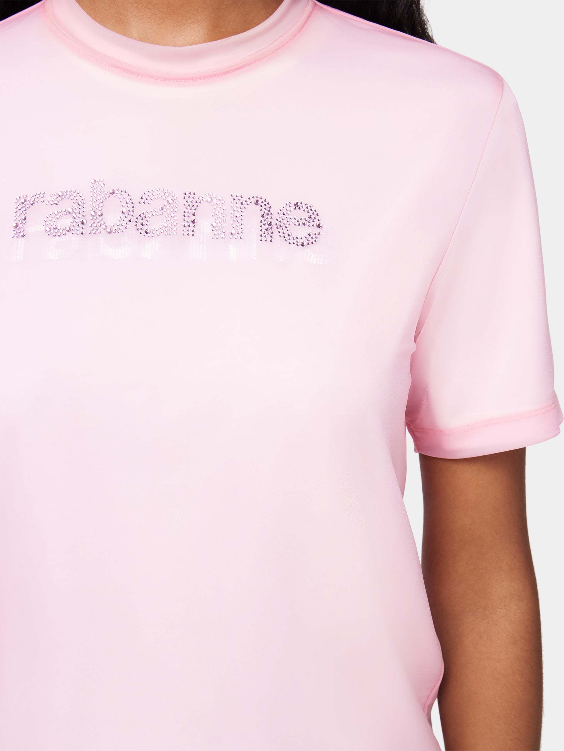 RABANNE LOGO-EMBELLISHED ROUND-NECK T-SHIRT