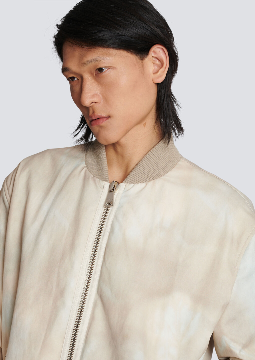 Balmain Rear Logo-print Detail Jacket In Nude