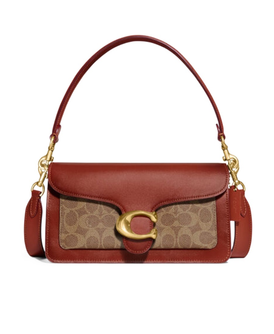 Coach Zippered Shoulder Bag In Brown