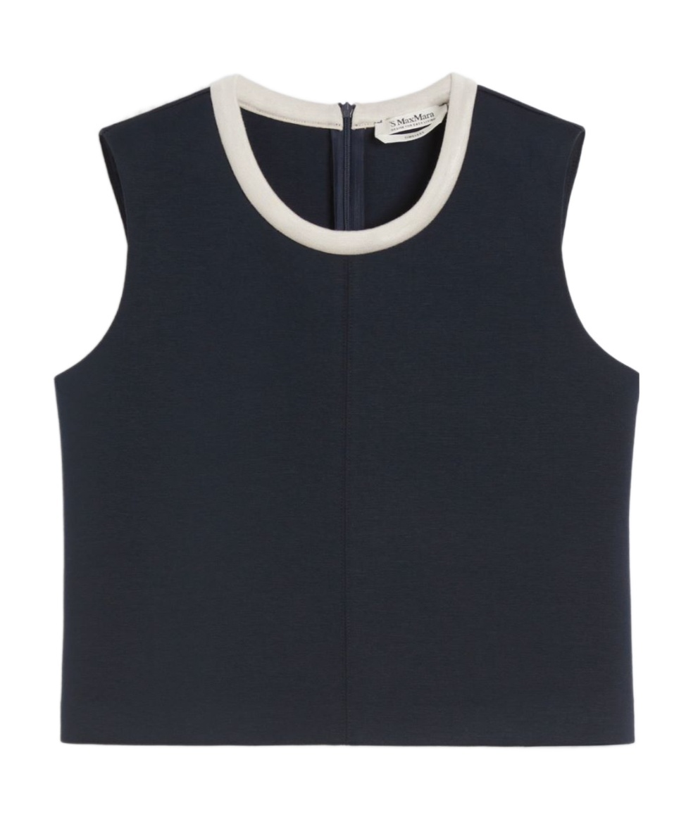 Max Mara Sleeveless Tops In Blue