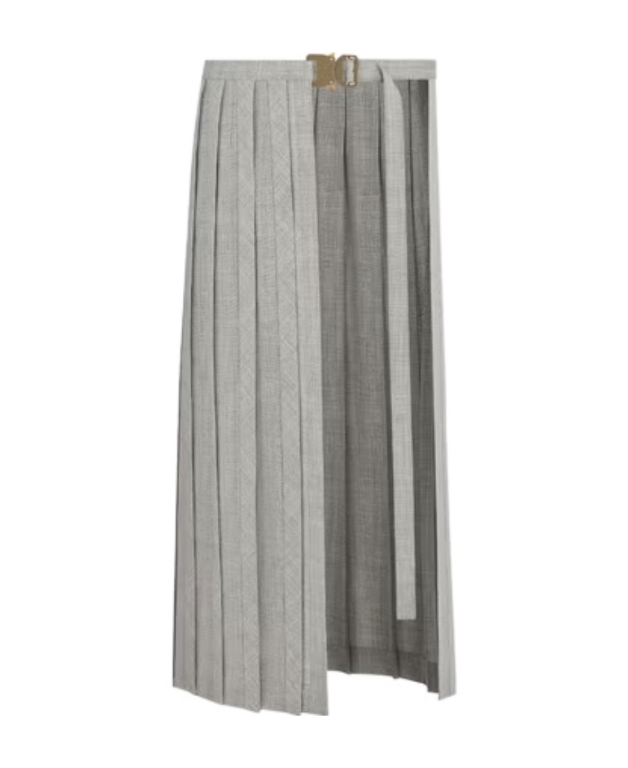 Dior Pleated Skirt In Gray