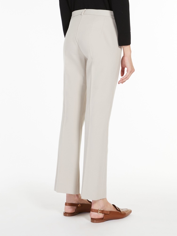 Shop Max Mara Fatina Stretch Casual Pants In Nude