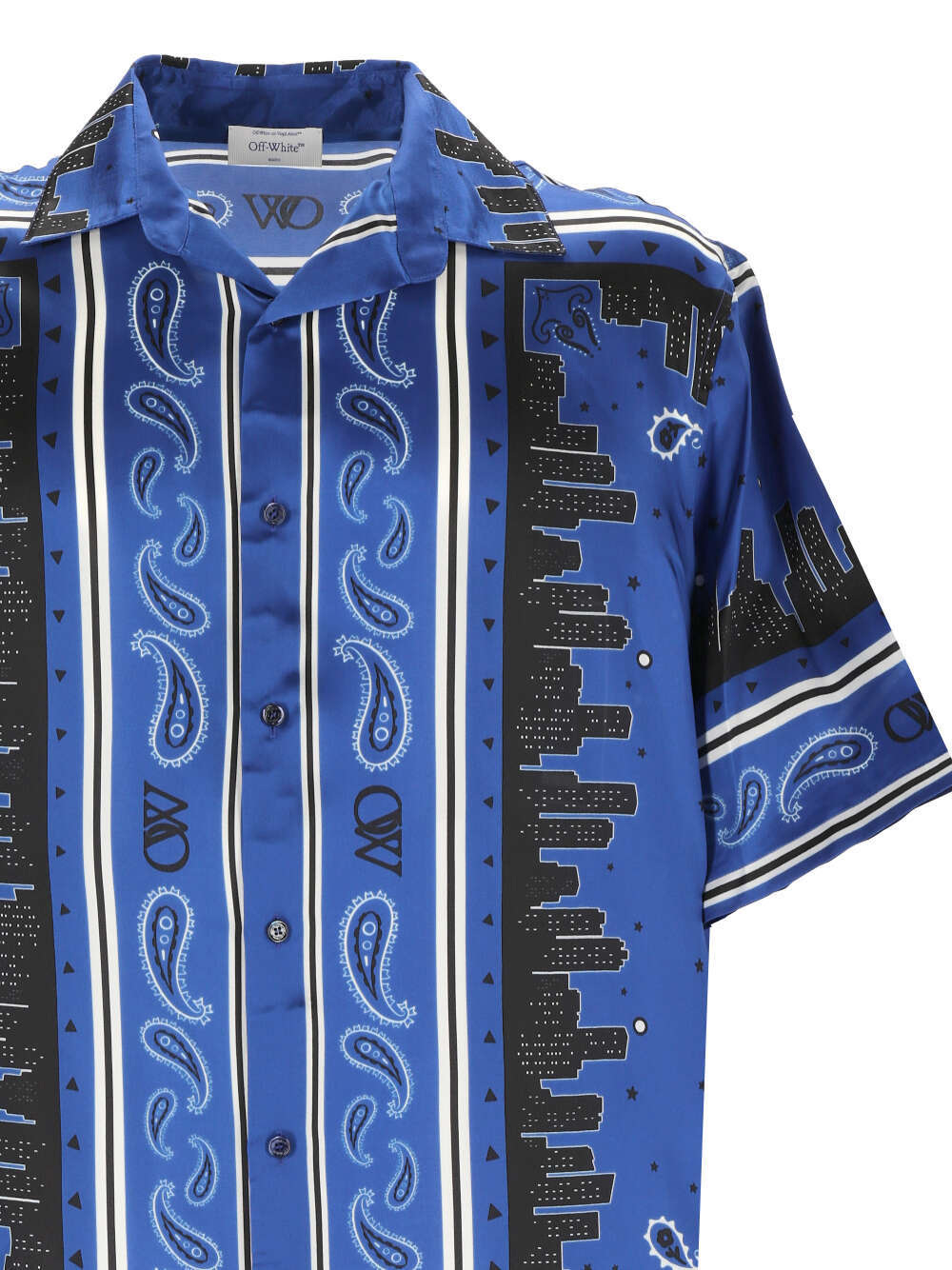 OFF-WHITE BANDANA-PRINT TWILL SHIRT