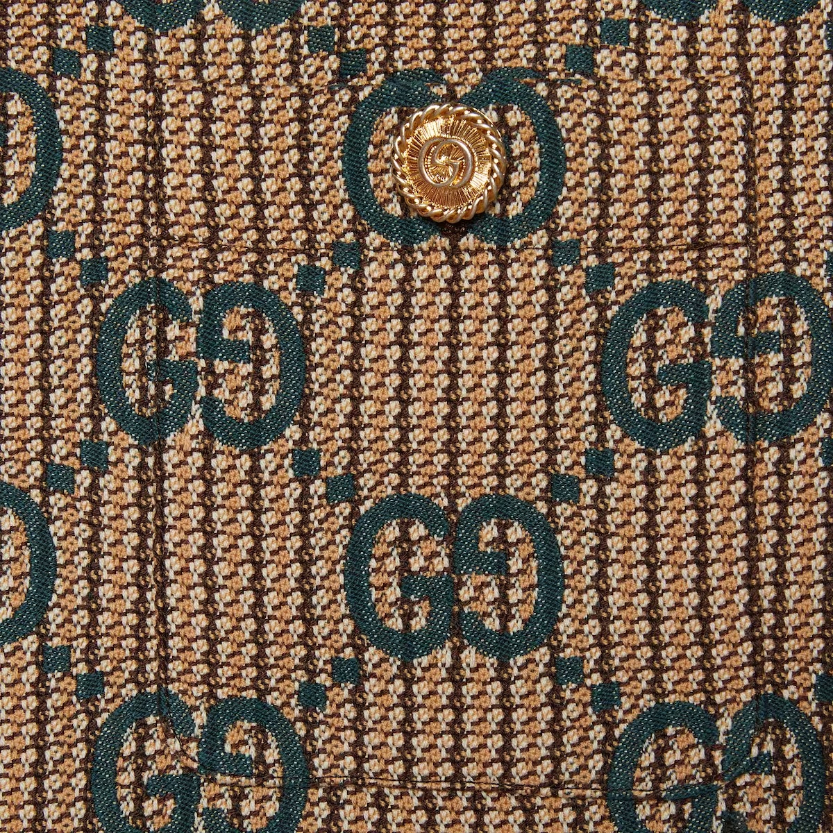 Gucci Kleid Mit Gg In Nude