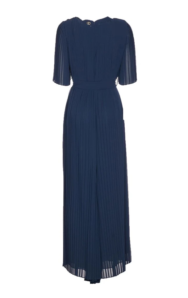 Shop Twinset Pleated Midi Dress
