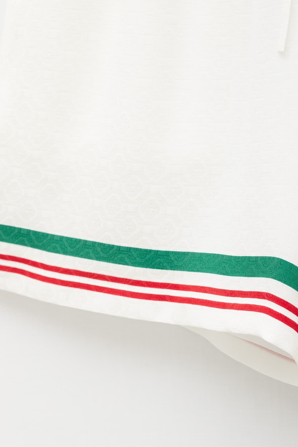 Casablanca Mens Casa Way Graphic-print Drawstring Silk Shorts In White