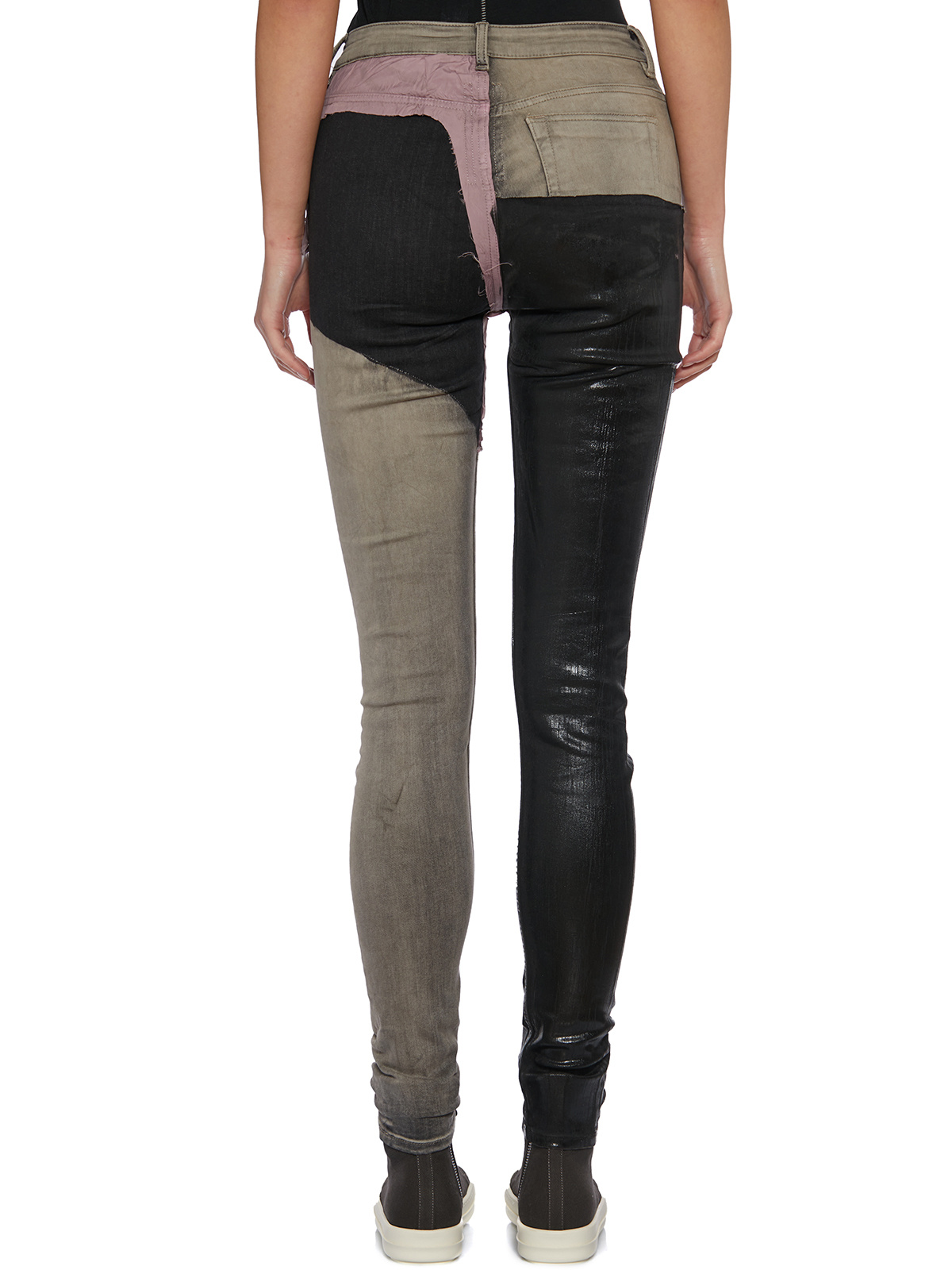 Rick Owens Drkshdw Logo Jeans In Black