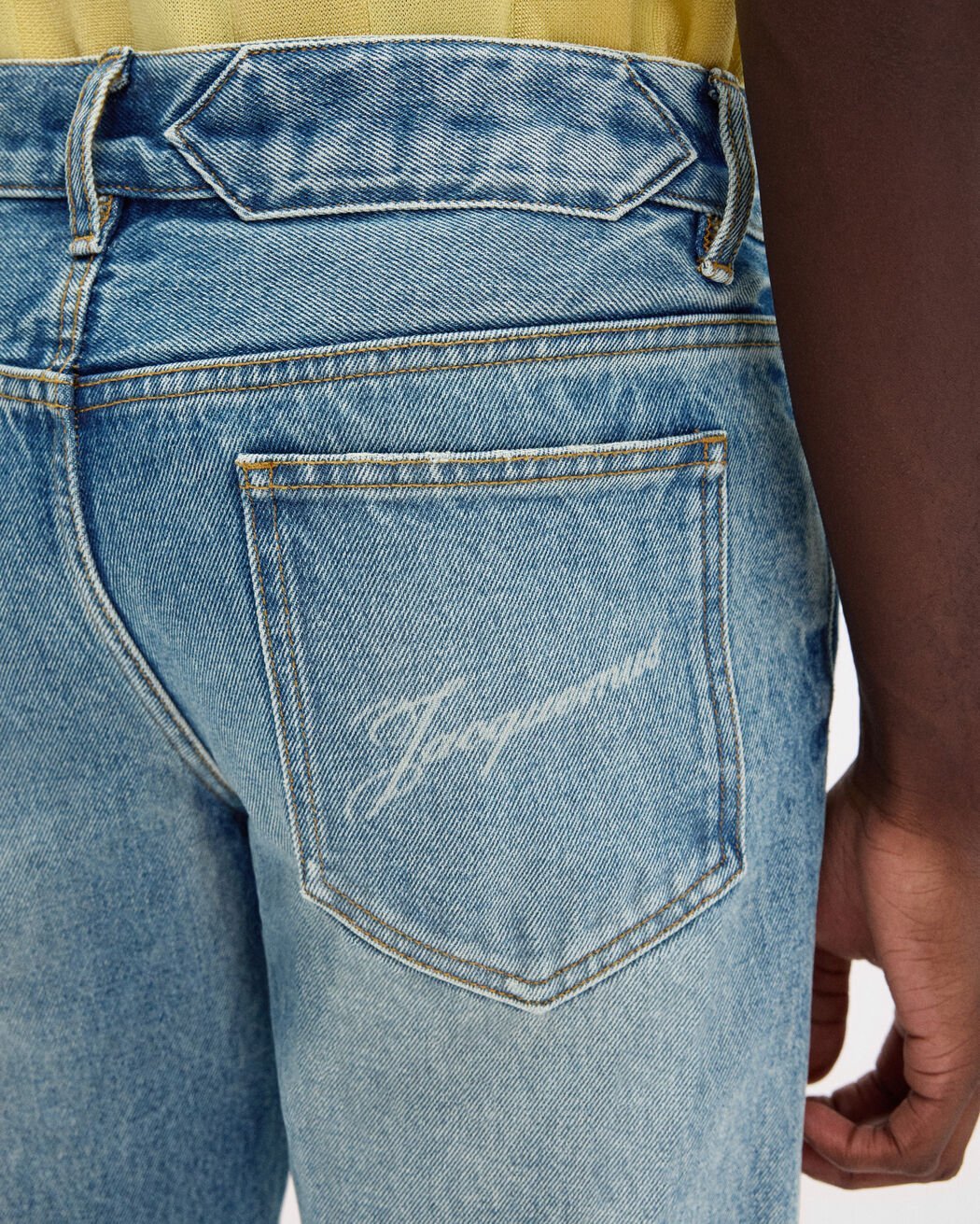 Jacquemus Cotton Jeans In Blue