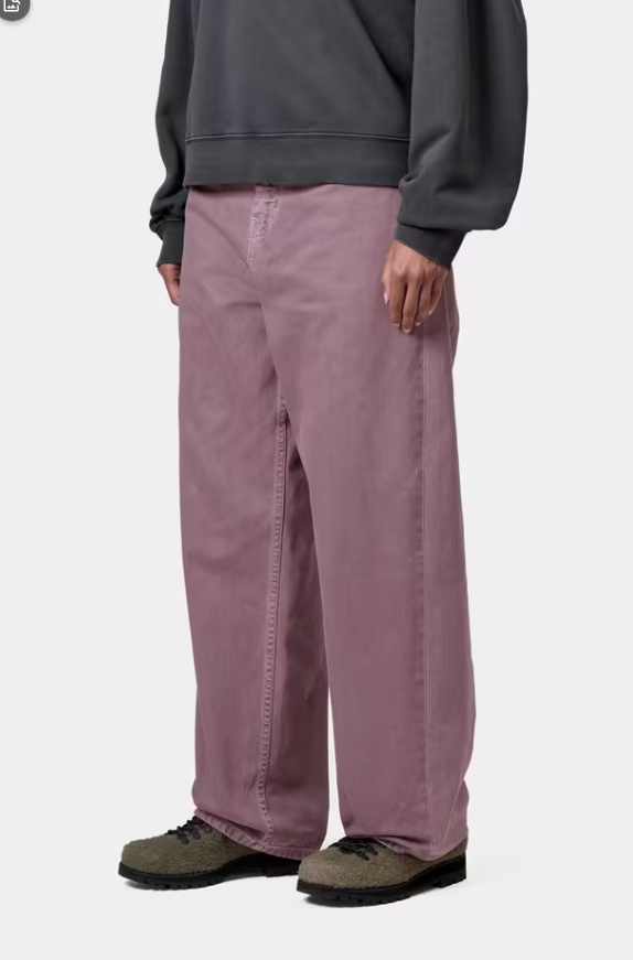Carhartt Wip Brandon Logo-patch Jeans In Pink