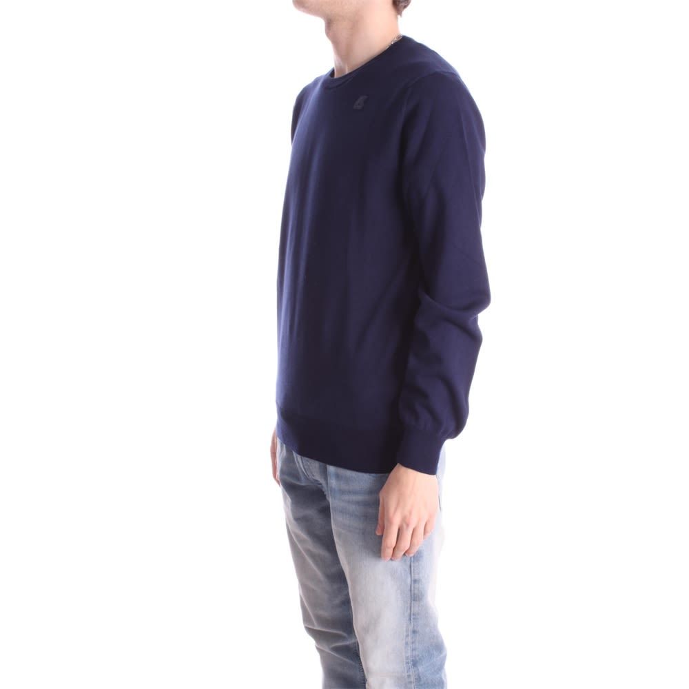 K-way Round Neck Pullover Sweater In Black