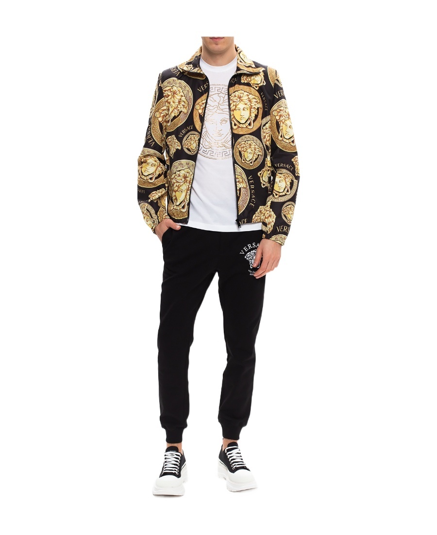 VERSACE VERSACE EMBELLISHED CREWNECK T-SHIRT