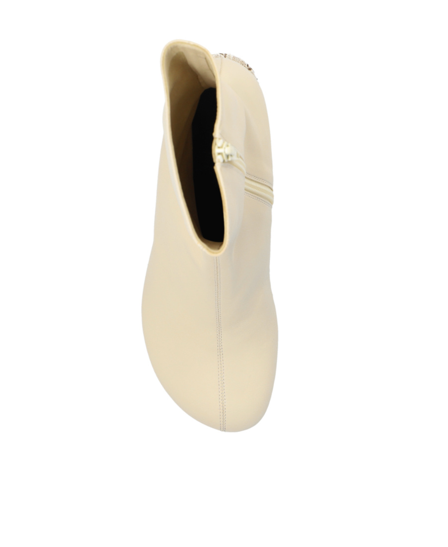 Lanvin Stiefeletten Mit Schlangen-effekt In Nude