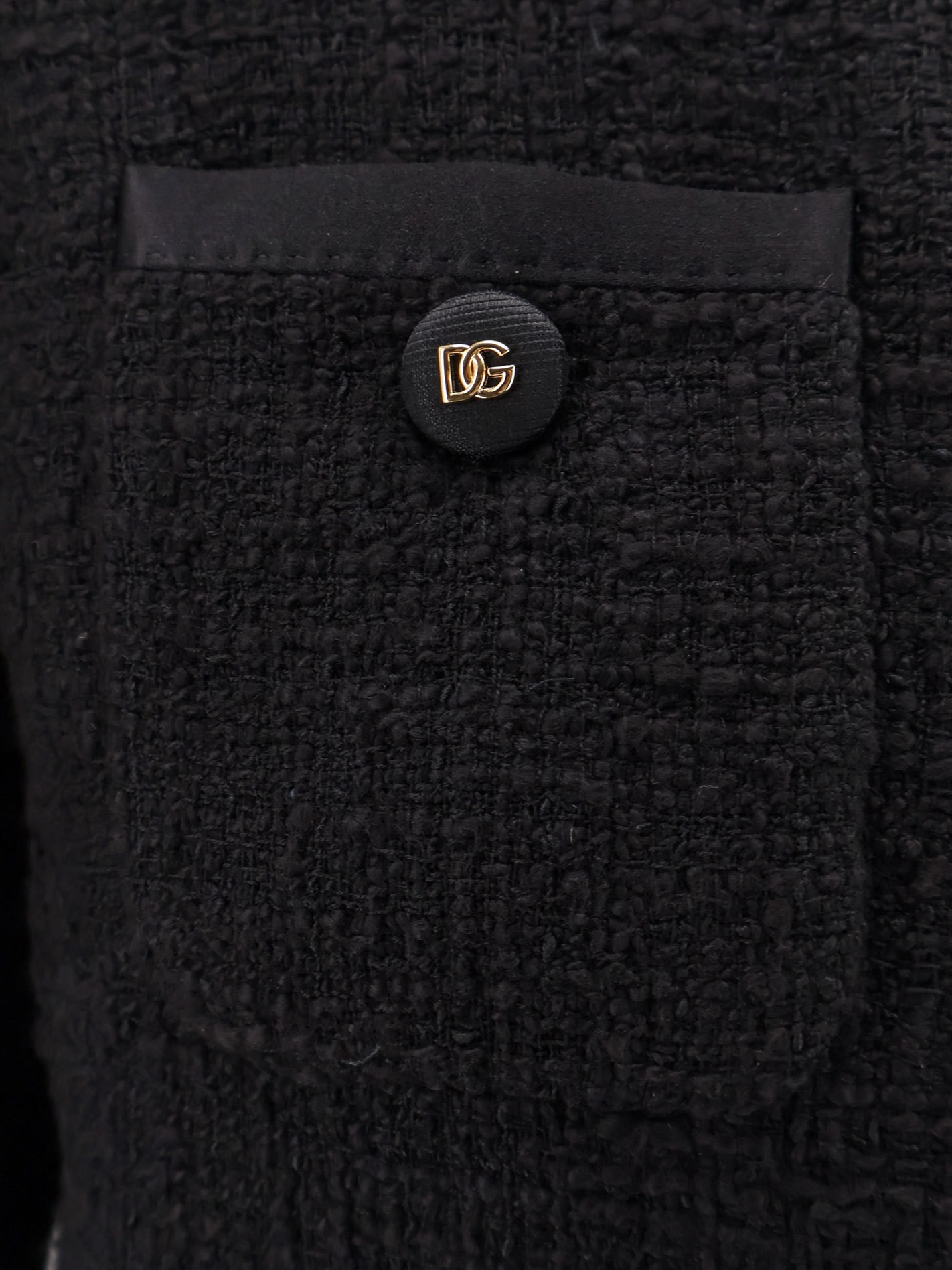 Dolce & Gabbana Cotton Blend Jacket In Black