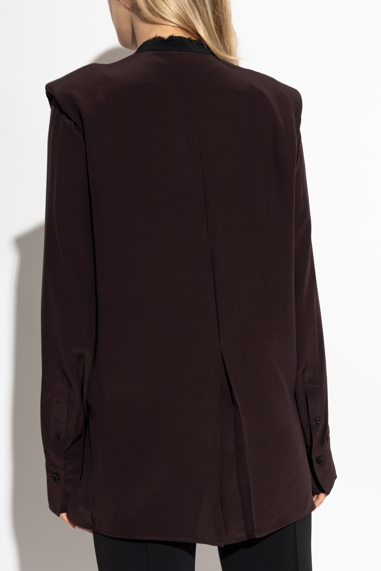 Victoria Beckham Soft Finish Blouse In Black
