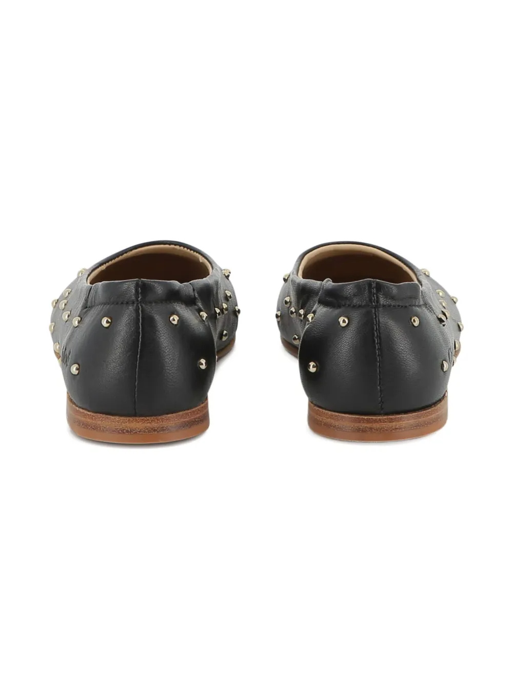 Chloé Black Ballet Flats With Small Studs In Black